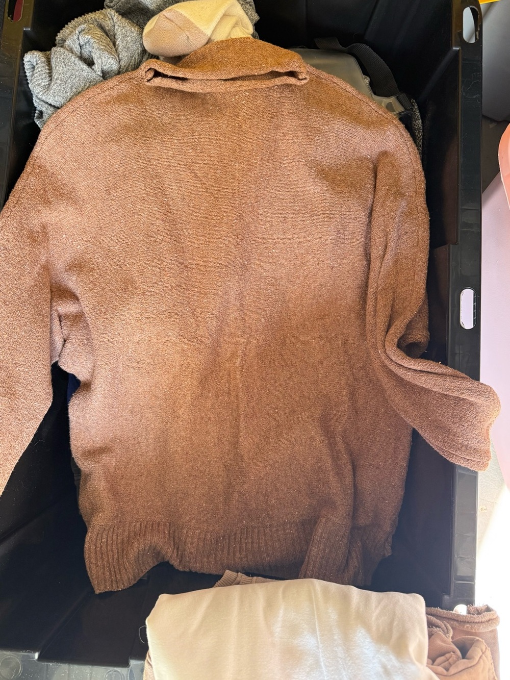 Cozy Women's Rust Brown Knit Sweater